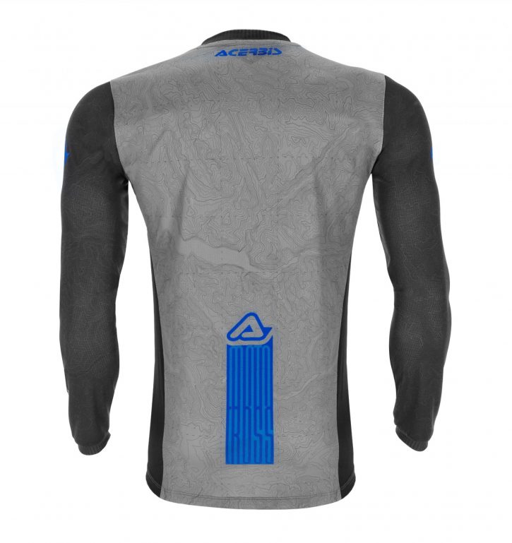 camiseta acerbis mx j-track one azul gris