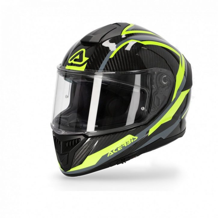 casco acerbis capacete tarmak amarillo gris