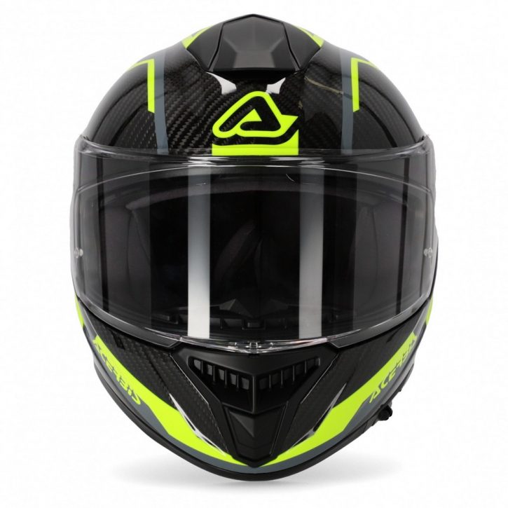 casco acerbis capacete tarmak amarillo gris