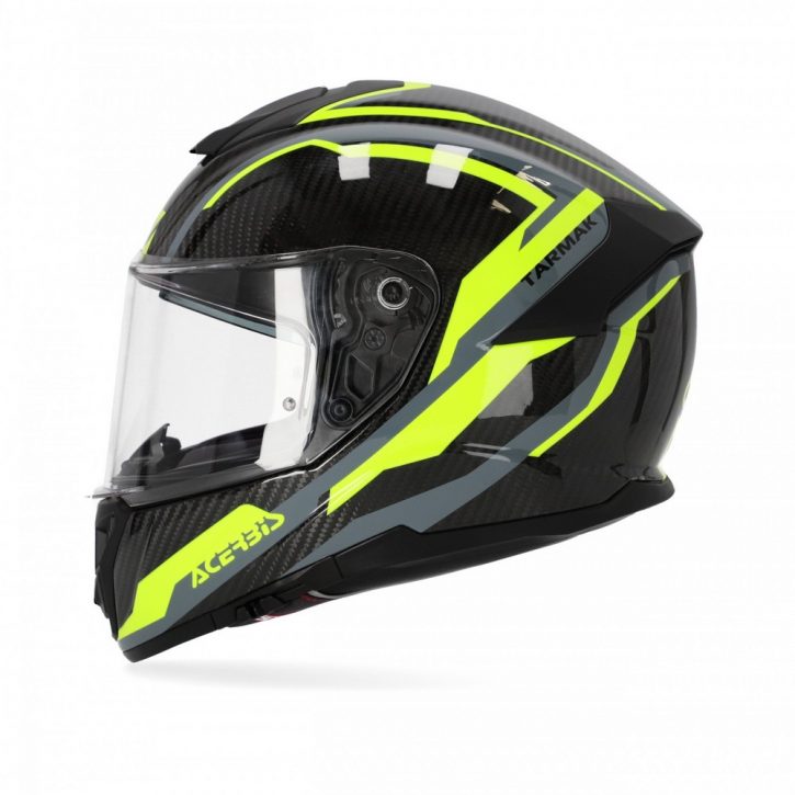 casco acerbis capacete tarmak amarillo gris