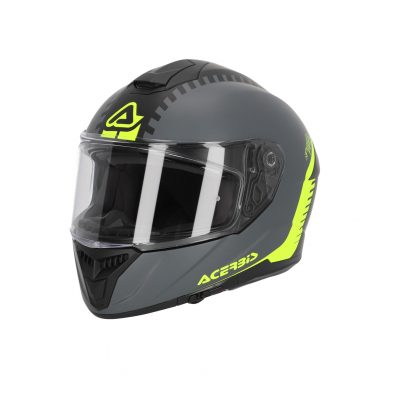 casco acerbis krapon gris amarillo