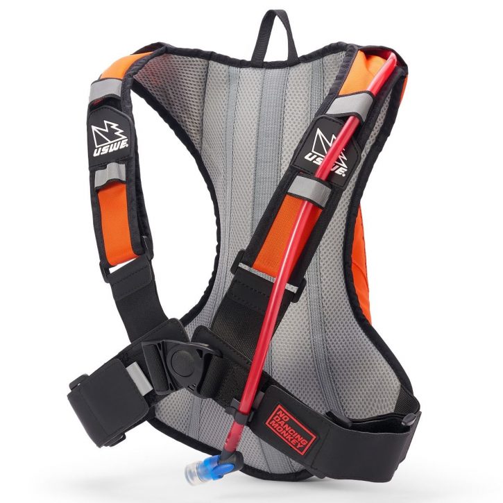 mochila uswe ranger 4 negra naranja