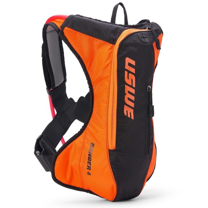 mochila uswe ranger 4 negra naranja