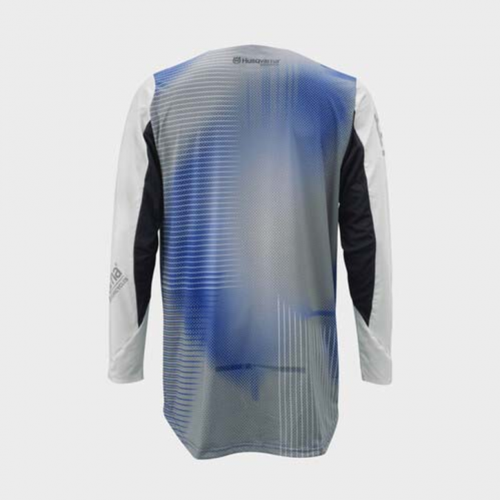 3HS24001590X-RAILED-SHIRT-BLUE