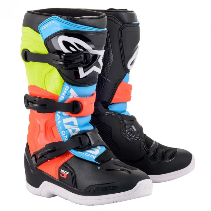 BOTAS ALPINESTARS TECH 3S NEGRO AMARILLO ROJO