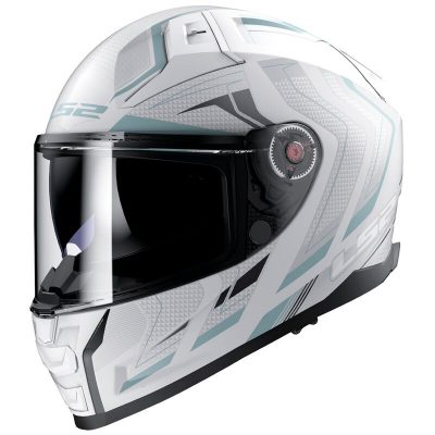 CASCO LS2 FF811 VECTOR II ALIZER BLANCO PLATA MATE