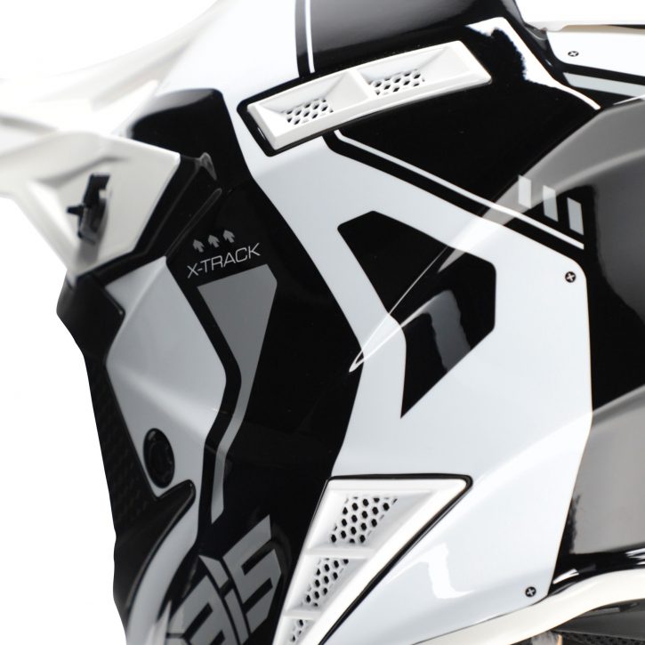 CASCO ACERBIS X-TRACK 22-06 NEGRO/BLANCO - Imagen 2