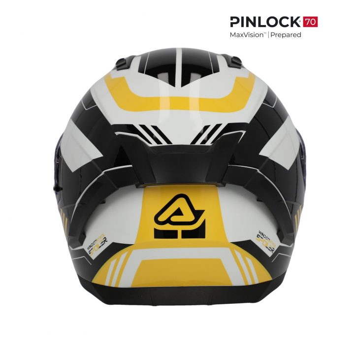 casco acerbis x-way negro amarillo
