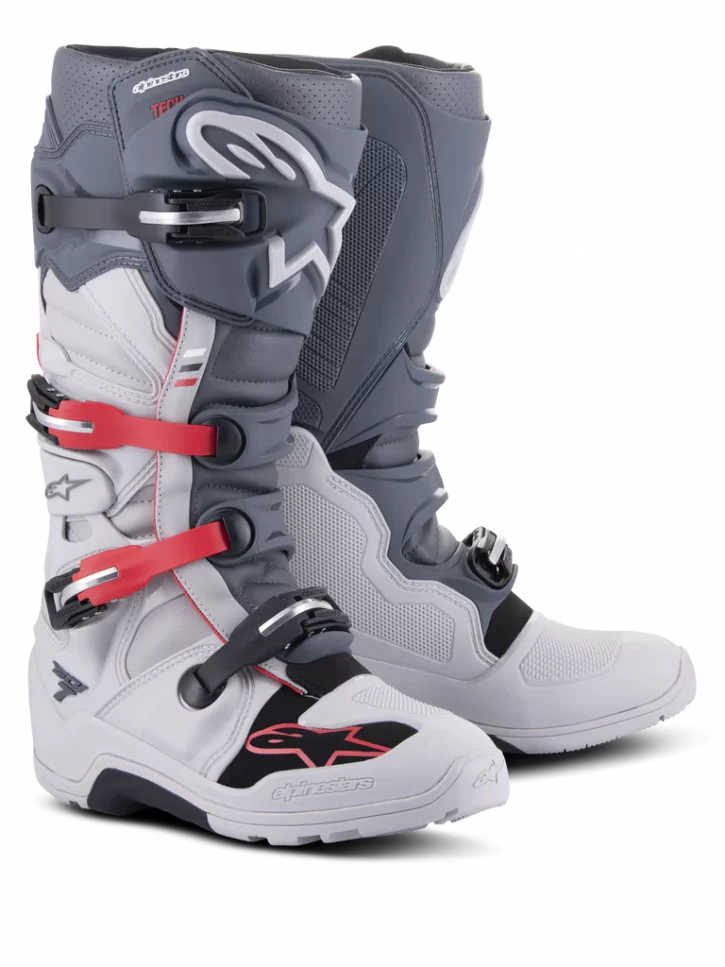 TECH 7 ENDURO GRIS ROJO
