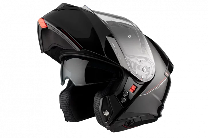 casco mt genesis sv NEGRO brillo