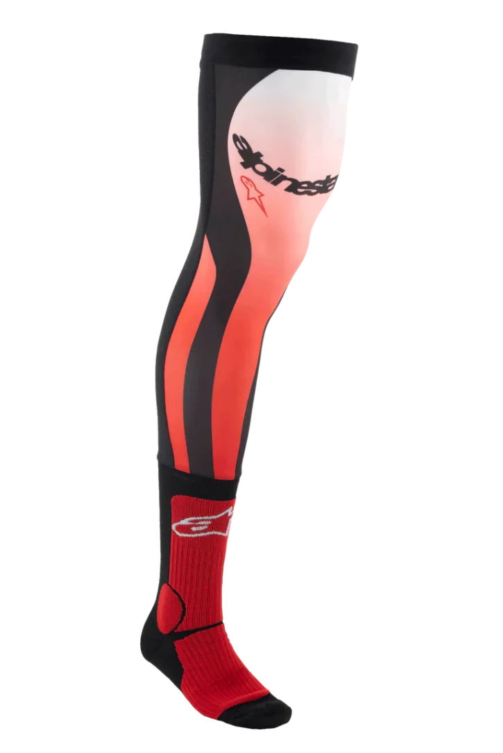 MEDIAS ALPINESTARS KNEE BRACE SOCKS NEGRO NARANJA