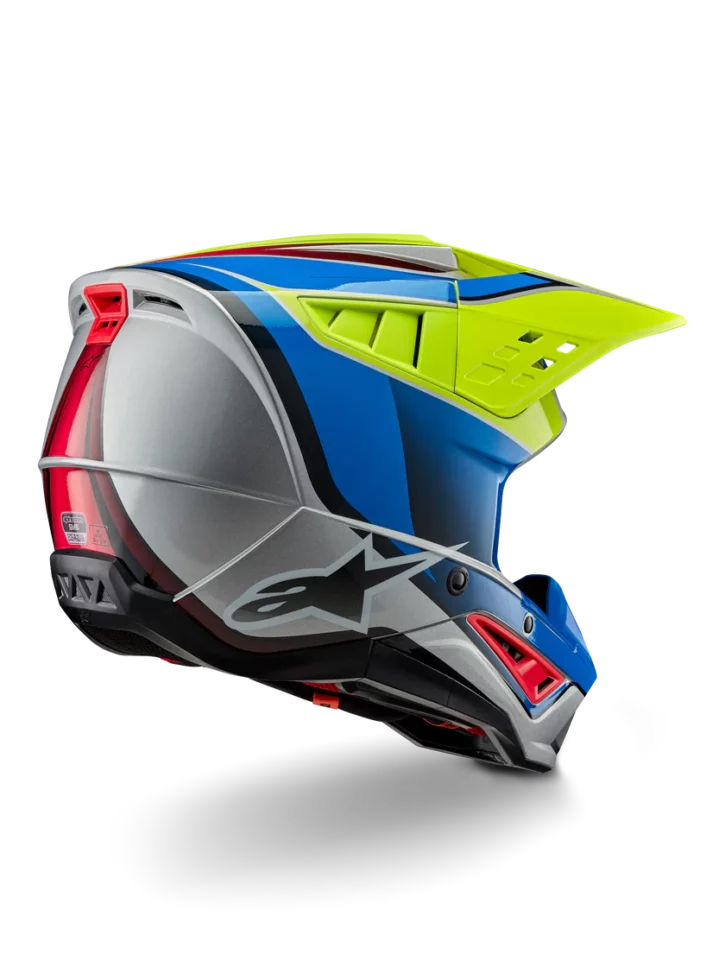 CASCO ALPINESTARS s-m5-AMARILLO AZUL