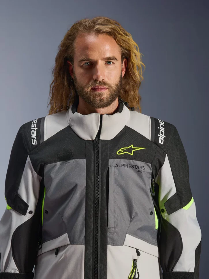 CHAQUETA ALPINESTARS_ANDES_V4_DRYSTAR_JACKET_GRIS FLUOR