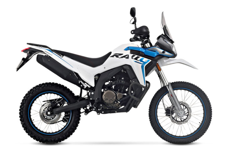 voge 300 rally blanco azul
