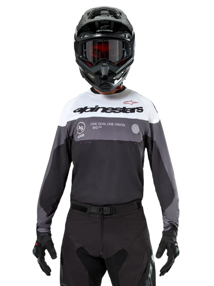 camiseta alpinestars pro dura negro blanco