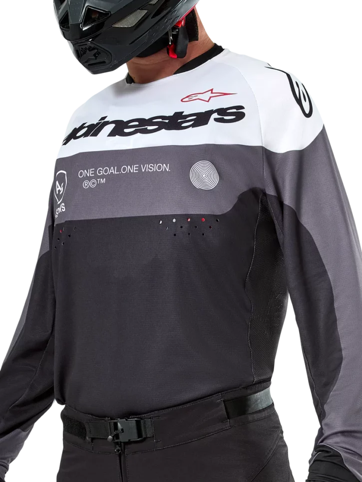 camiseta alpinestars pro dura negro blanco