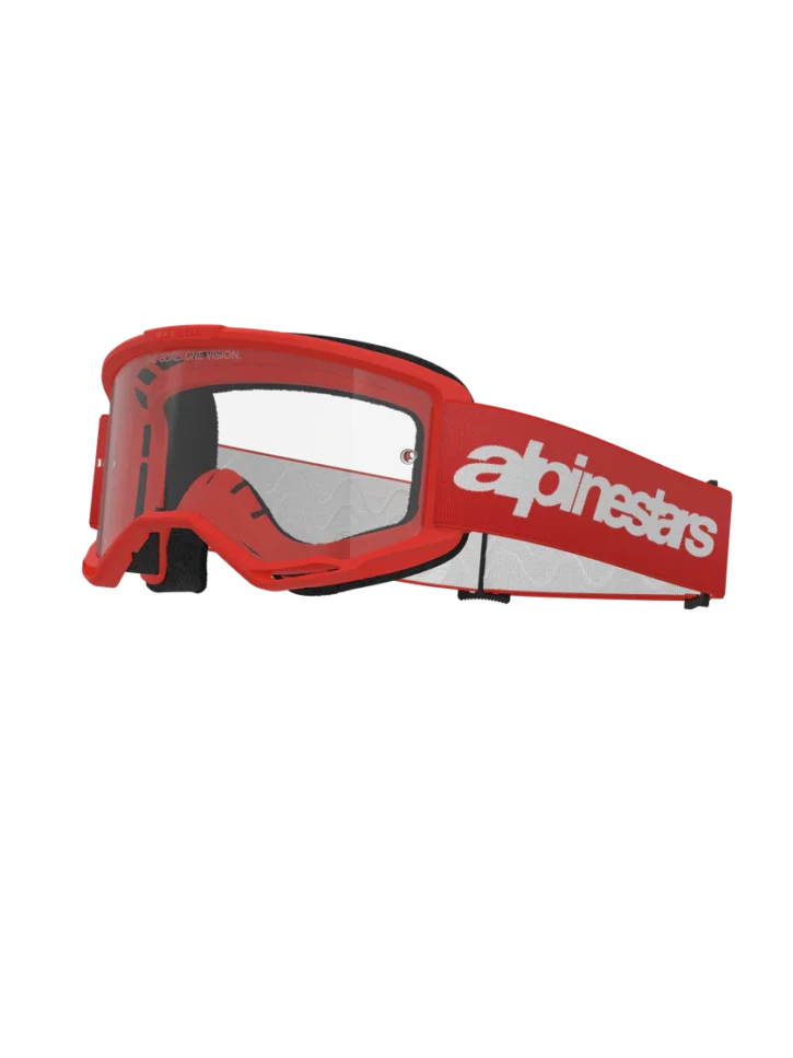gafas alpinestarsf-Vision-3-Wordmark-Goggle-Red-Clear