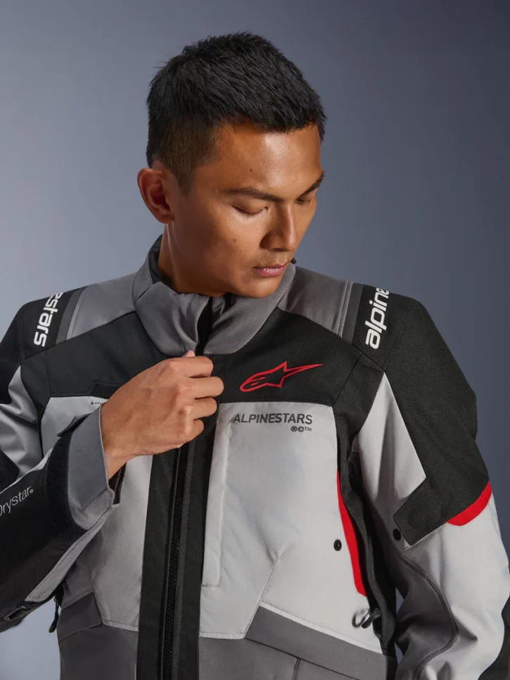 chaqueta alpinestars_ANDES_V4_DRYSTAR_JACKET_negro gris rojo