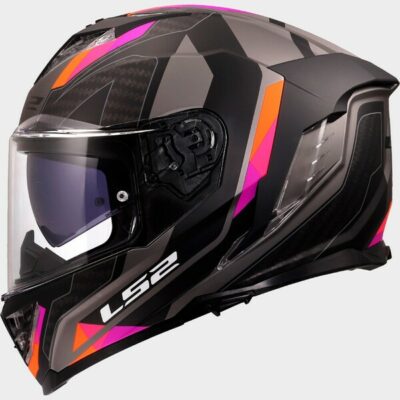 CASCO LS2 STORM II SPORTY GRIS MATE PURPURA