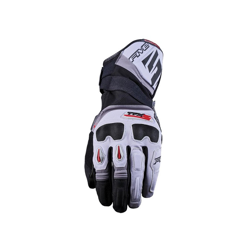 guantes-five-tfx2-wp-gris-gris-rojo