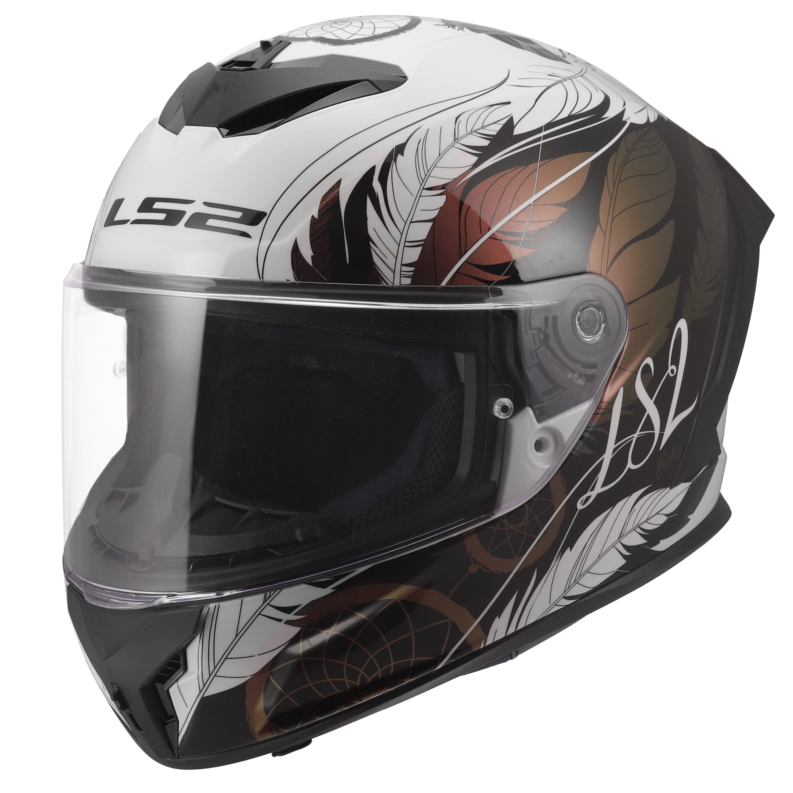LS2 FF820 RAPID III BOHO WHITE BLACK PINK
