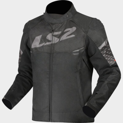 CHAQUETA LS2 APEX NEGRO GRIS OCURO