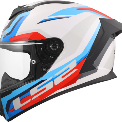 LS2 FF820 RAPID III HYPER WHITE BLUE RED