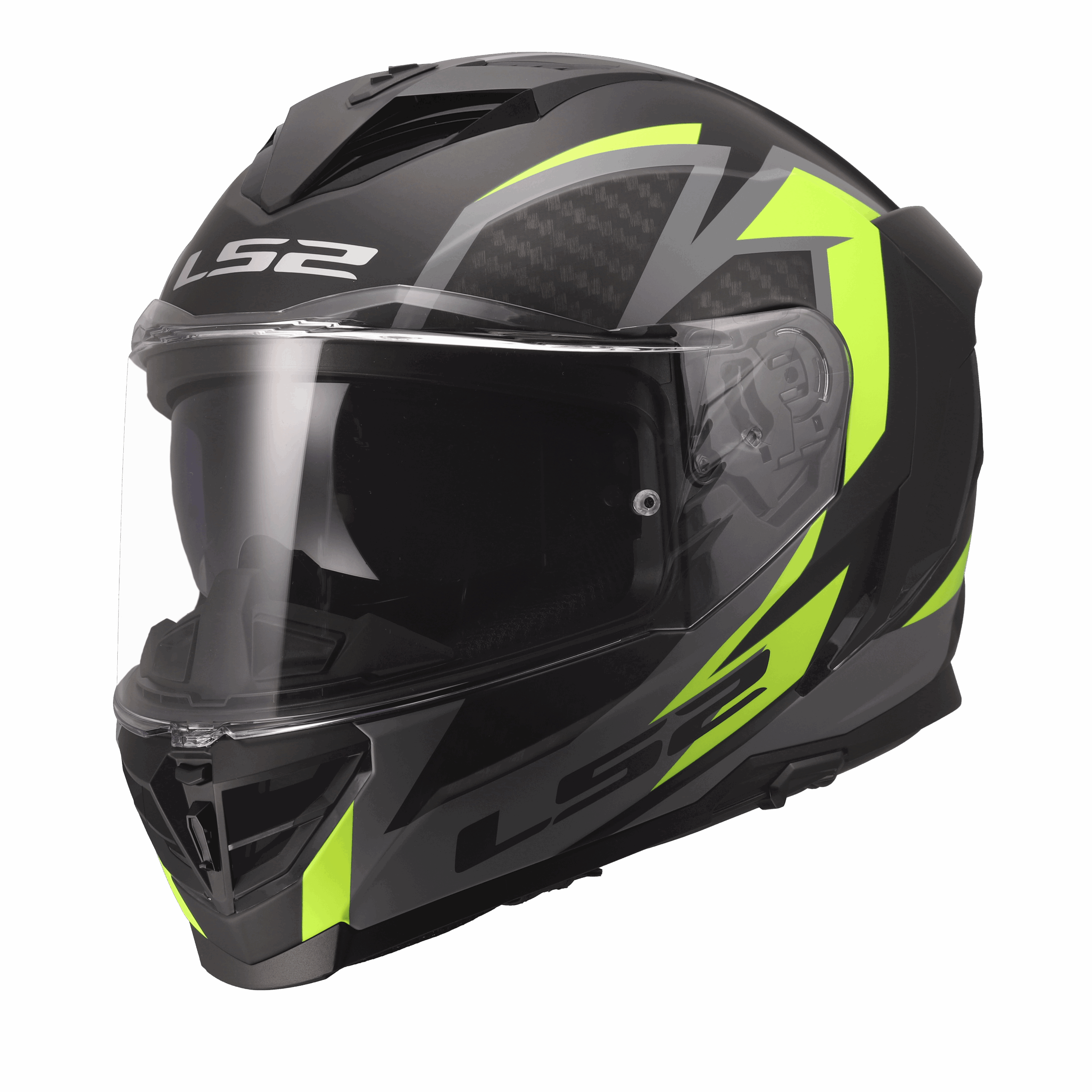 LS2 FF818 STORM III DYNAMO BLACK H-V YELLOW