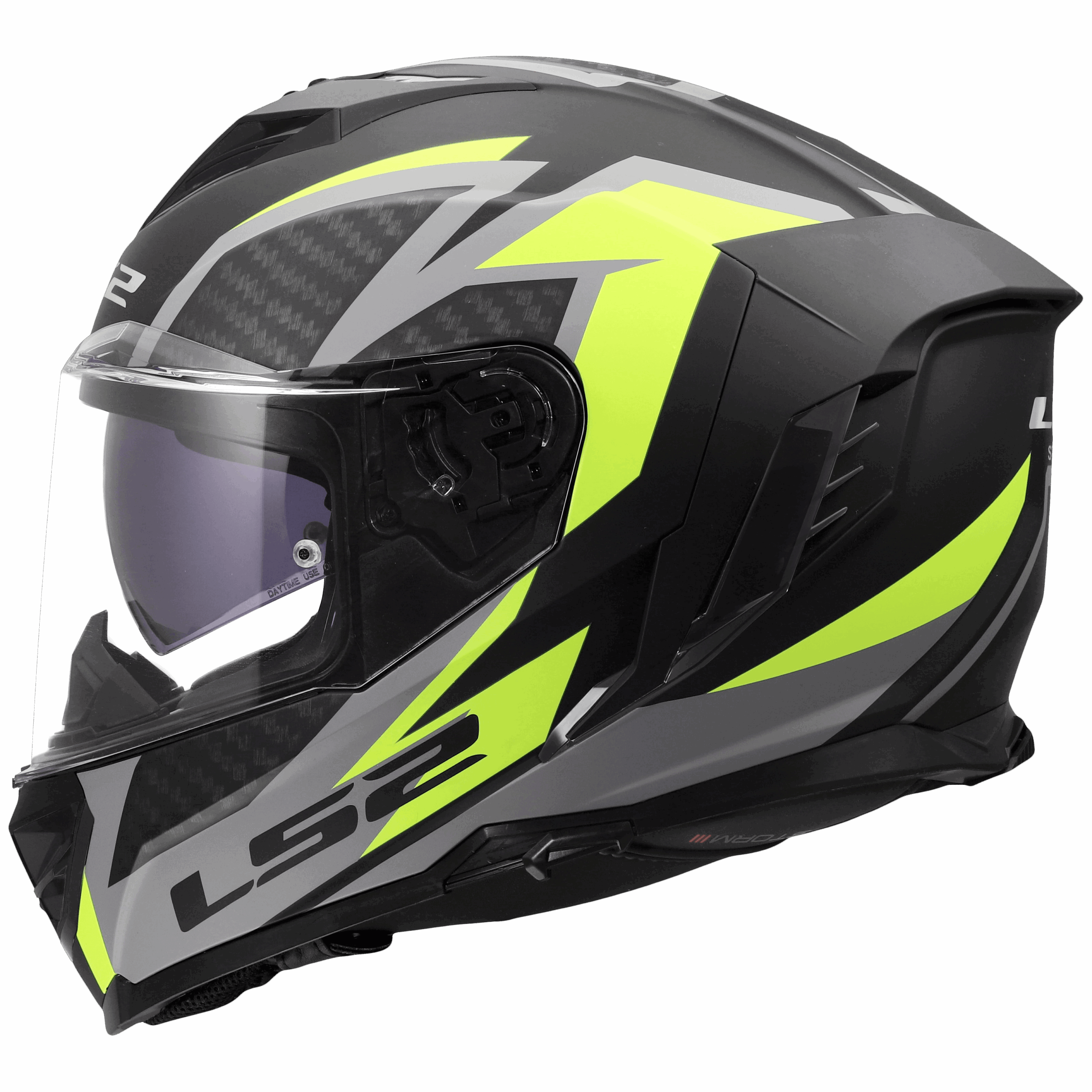 LS2 FF818 STORM III DYNAMO BLACK H-V YELLOW