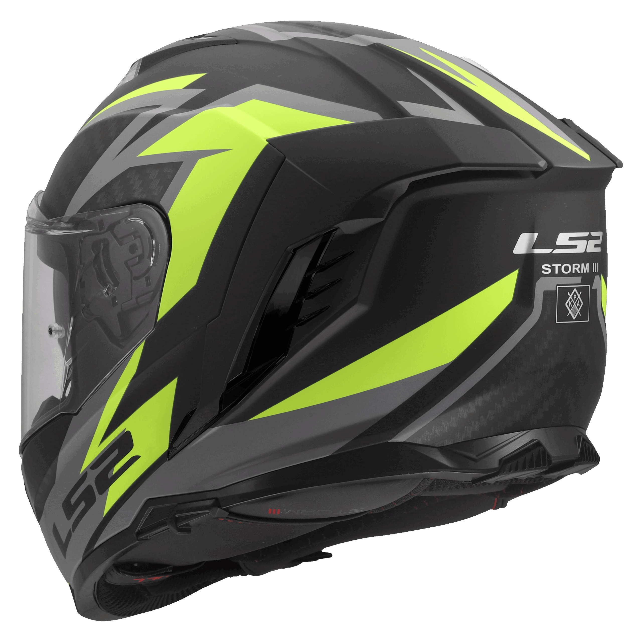 LS2 FF818 STORM III DYNAMO BLACK H-V YELLOW