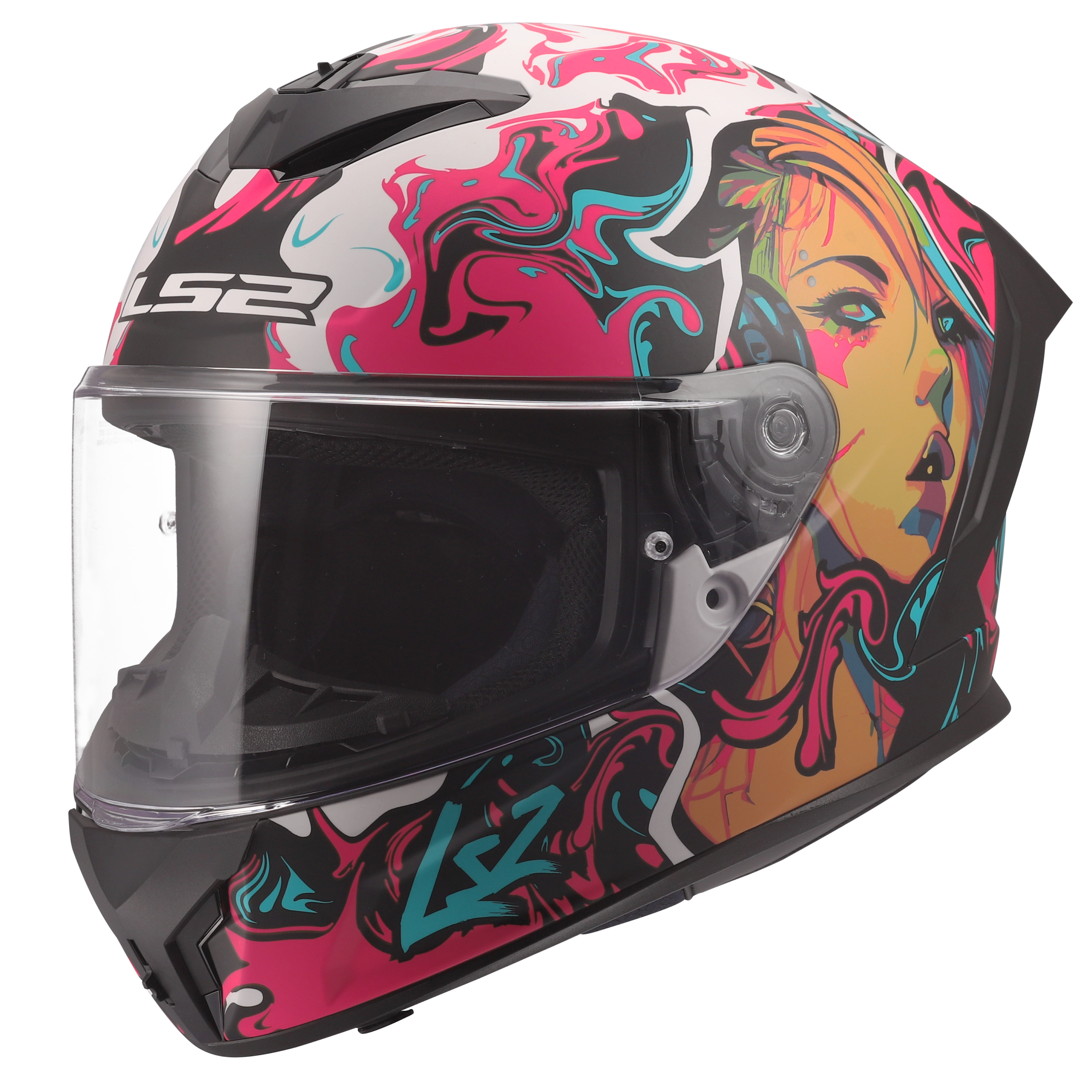 LS2 FF820 RAPID III CYBERG PURPLE CYAN