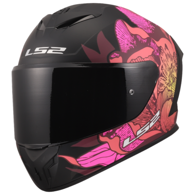 LS2 FF820 RAPID III POPPIES II BLACK PINK