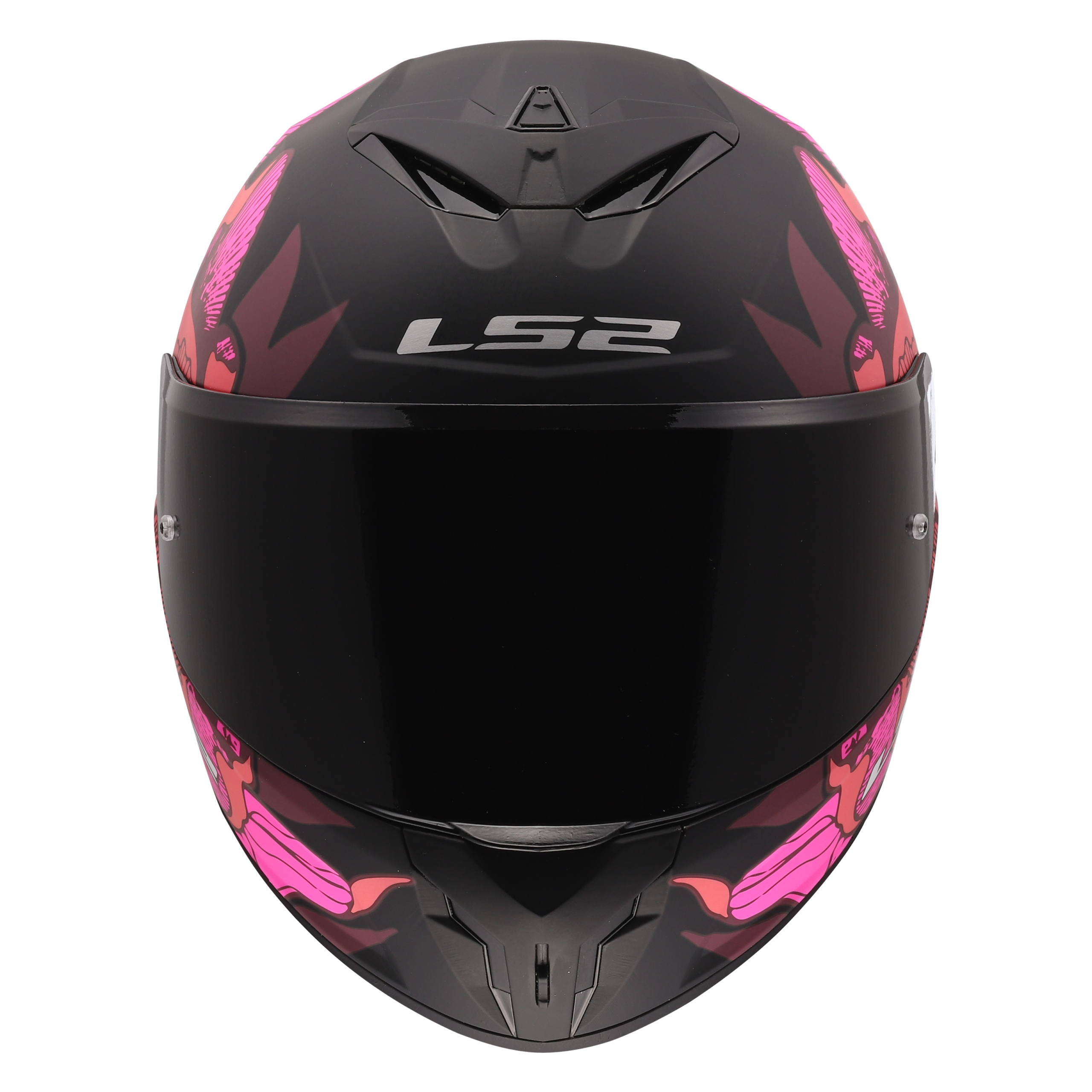 LS2 FF820 RAPID III POPPIES II BLACK PINK