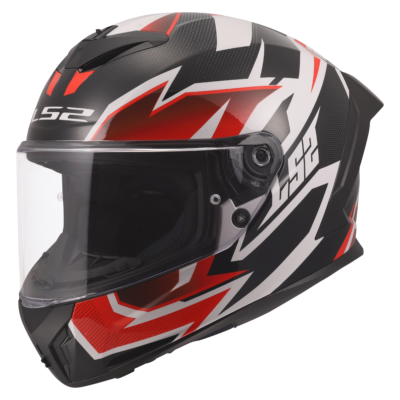 LS2 FF820 RAPID III XTREM WHITE BLACK RED