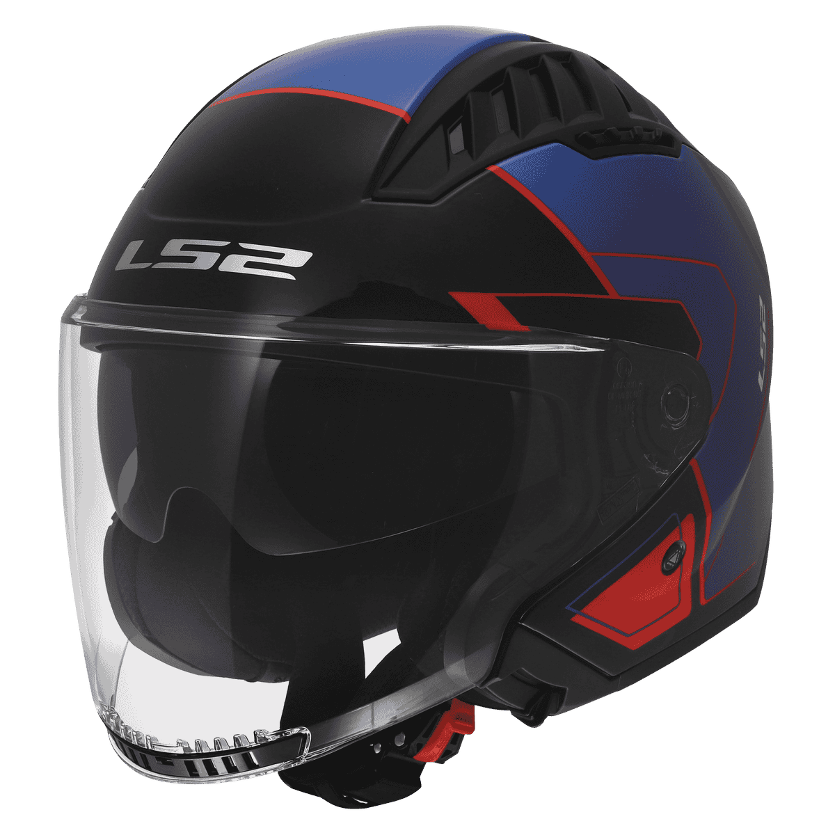 CASCO LS2 OF600 COPTER II TANGO NEGRO AZUL ROJO