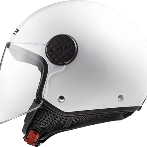 CASCO LS2 OF558 SPHERE II SOLID BLANCO BRILLO