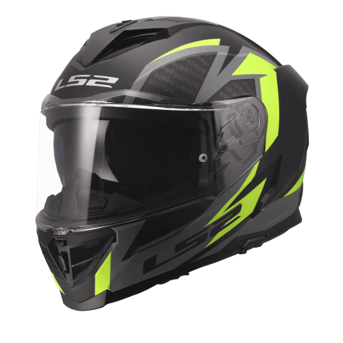 CASCO LS2 FF818 STORM III DYNAMO NEGRO H-V AMARILLO