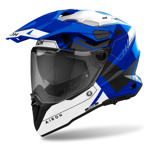 CASCO AIROH COMMANDER 2 REVEAL AZUL BRILLO