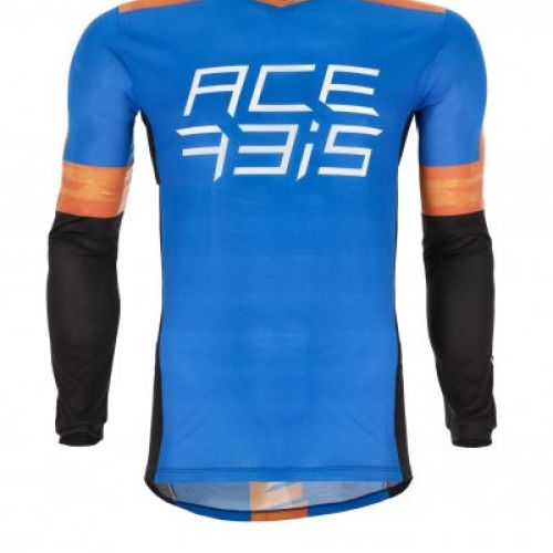 CAMISETA ACERBIS MX J-TRACK TWO AZUL/NARANJA
