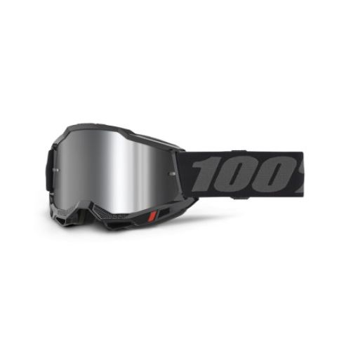 GAFAS 100% ACCURI 2 M2 NEGRO LENTE ESPEJO PLATA