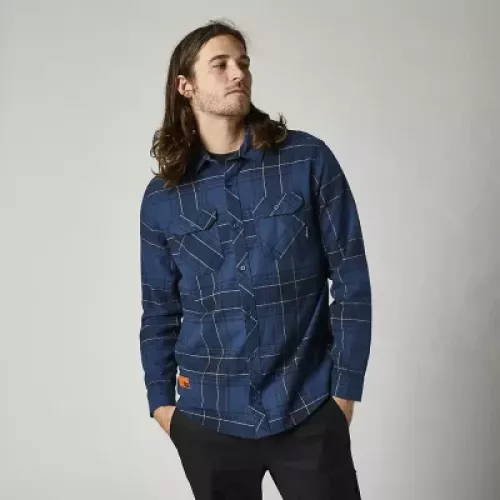 CAMISA FOX TRAILDUST FLANNEL AZUL