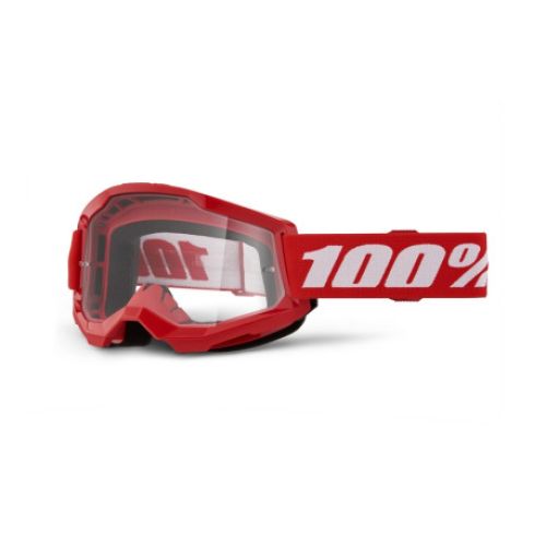 GAFAS 100% STRATA 2 M2 ROJO LENTE TRANSPARENTE