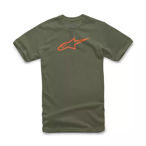 CAMISETA ALPINESTARS AGELESS CLASSIC TEE MILITAR/NARANJA