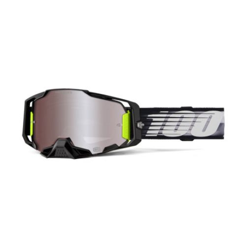 GAFAS 100% ARMEGA HIPER LIGHTSPEED LENTE PLATA