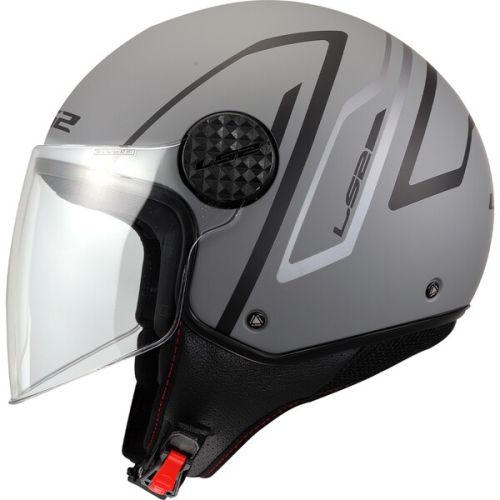CASCO LS2 OF558 SPHERE LUX II MINIM NEGRO GRIS MATE