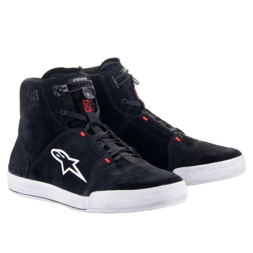 ZAPATOS ALPINESTARS CHROME NEGRO/ROJO