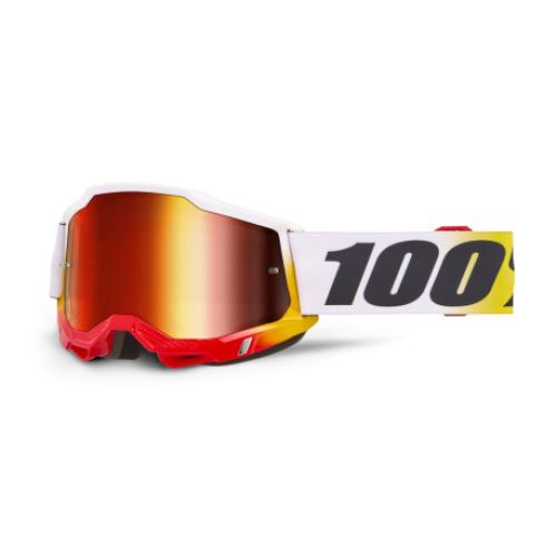 GAFAS 100% ACCURI 2 M2 TORKEN LENTE ESPEJO ROJO