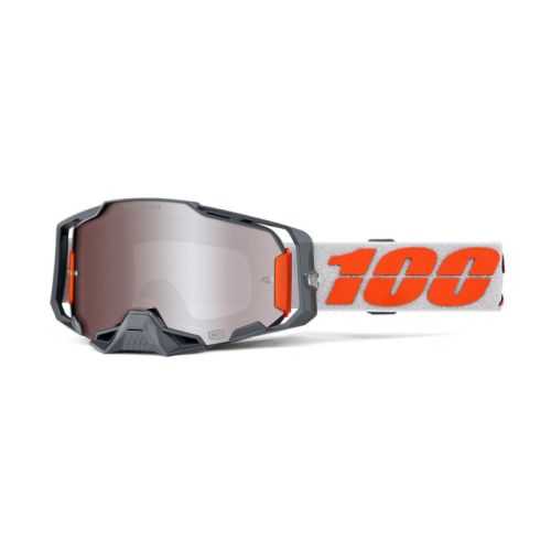 GAFAS 100% ARMEGA HIPER PLATA ESPEJO PLATA