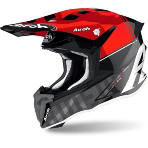 CASCO AIROH TWIST 2.0 RED GLOSS TECH