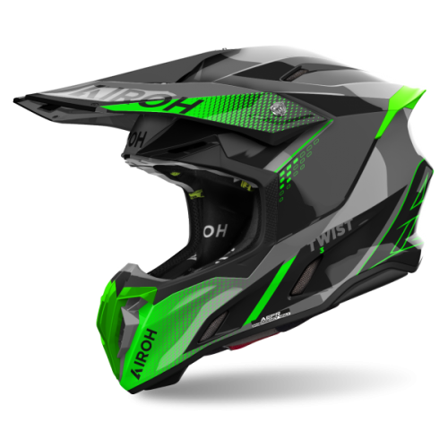 CASCO AIROH TWIST 3.0 SHARD VERDE BRILLO